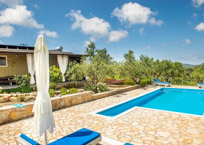 Alojamento de Turismo Selvagem Hakuna Matata Holidays Agalia With Airco & Pool In Greek Olive Grove *
